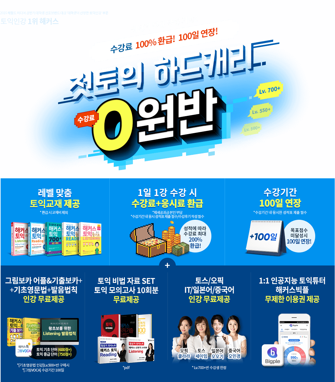 첫토익 하드캐리 0원반
