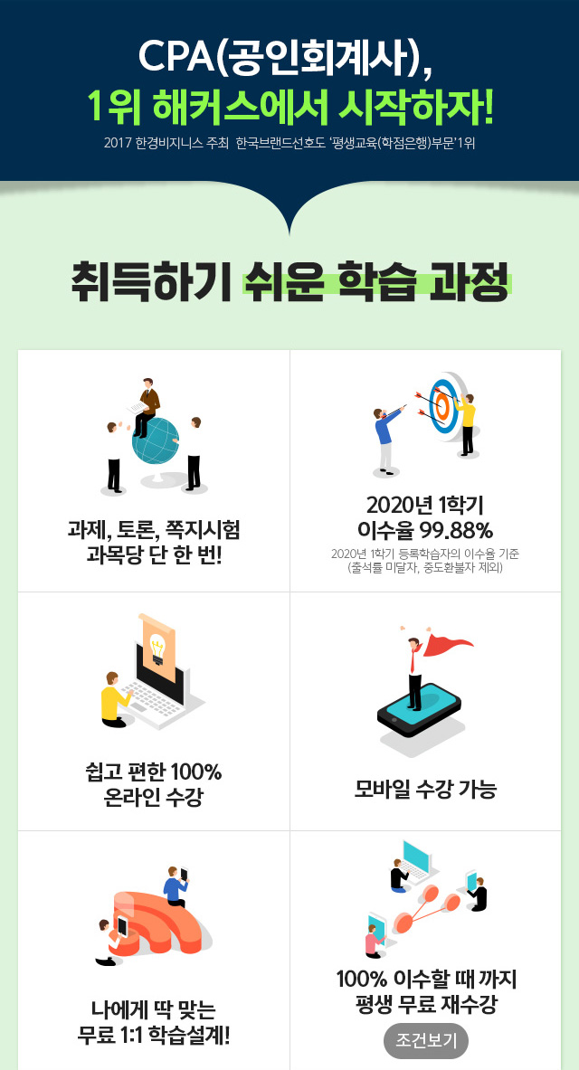 CPA(공인회계사) 선이수 8과목 총 24학점