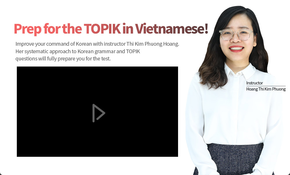 Prep for the TOPIK in Vietnamese!