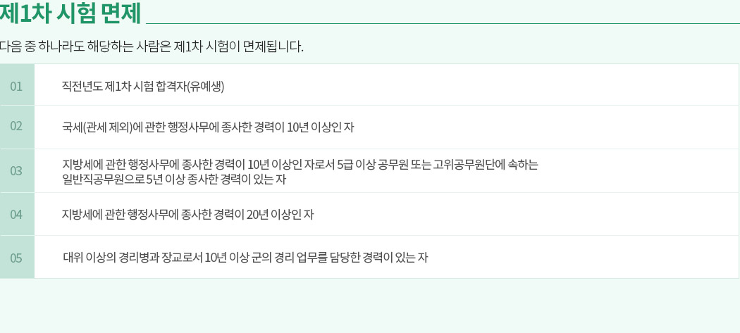 해커스 세무사, 제1차 시험 면제