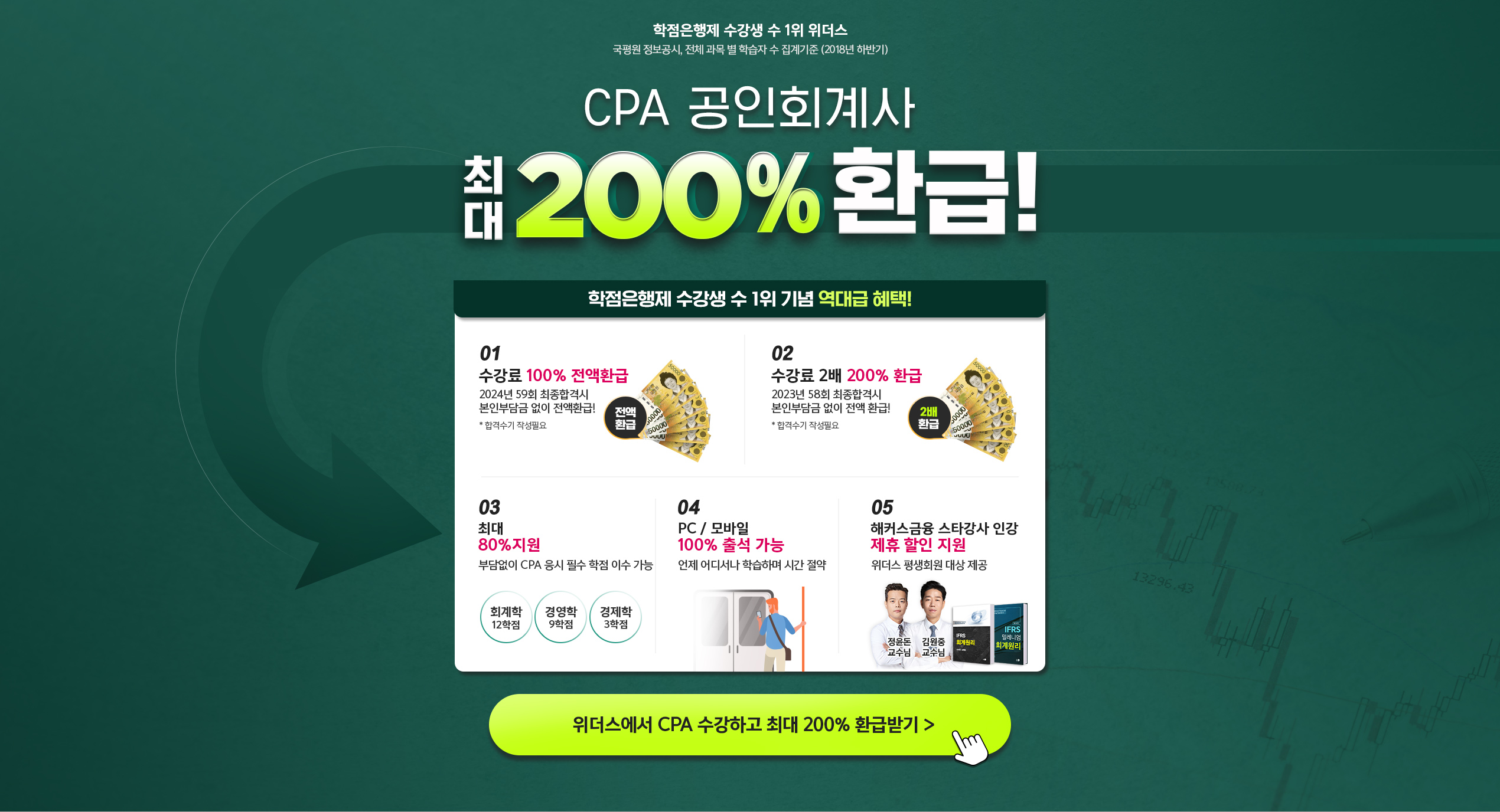CPA 공인회계사 최대 200% 환급!