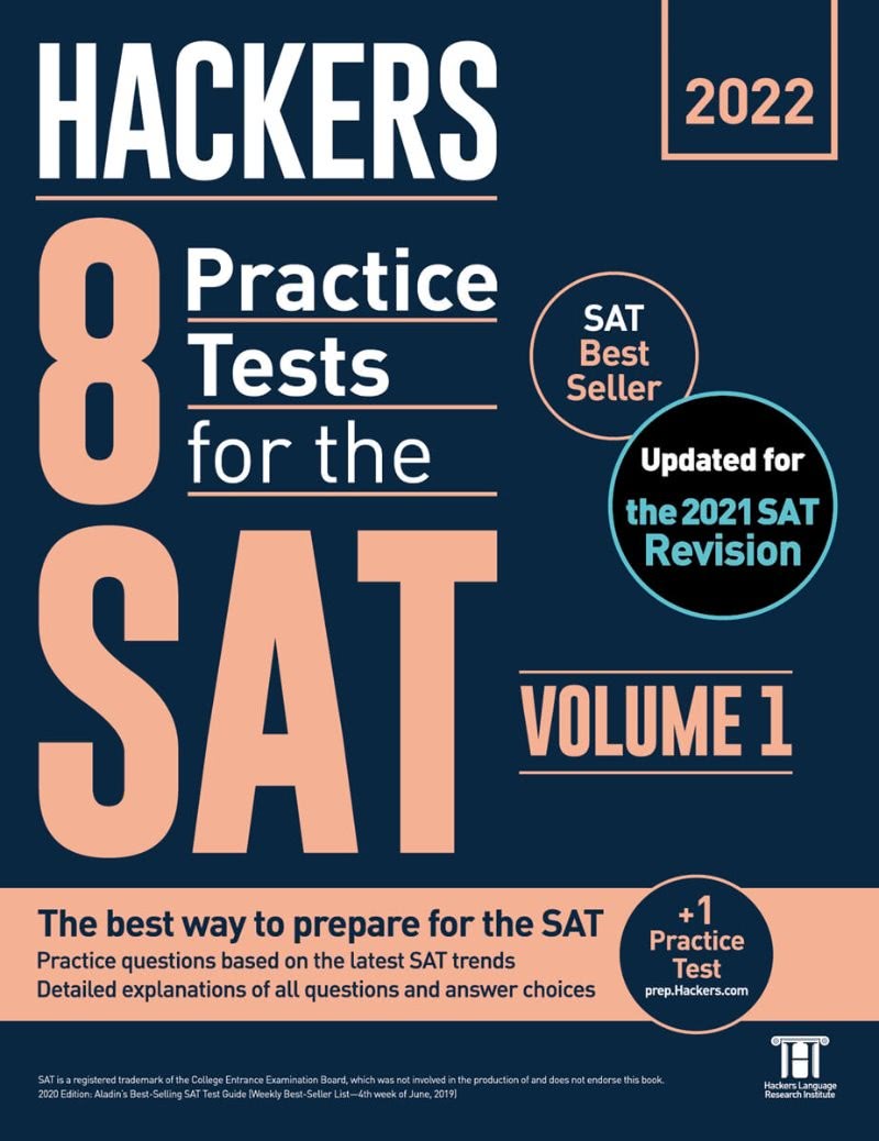 Hackers 8 Practice Tests for the SAT Volume 1 (2판)