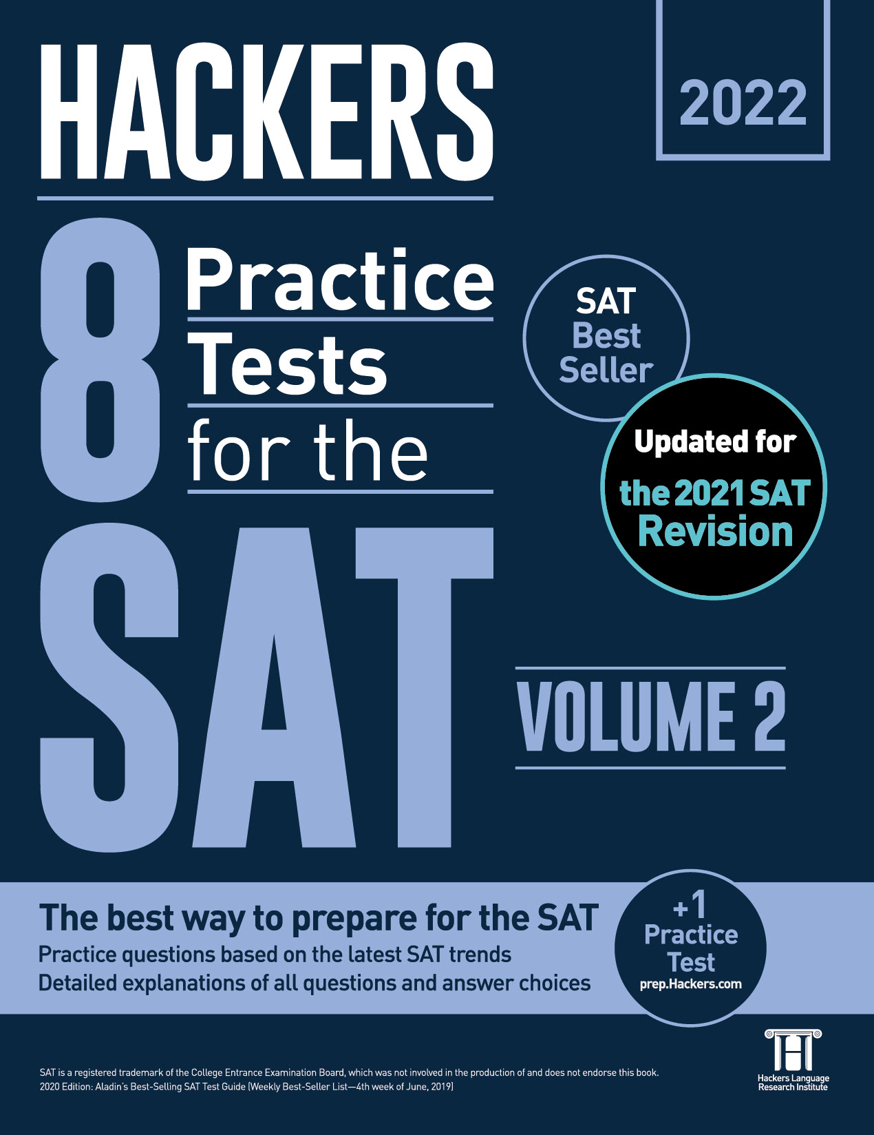Hackers 8 Practice Tests for the SAT Volume 2 (2판)