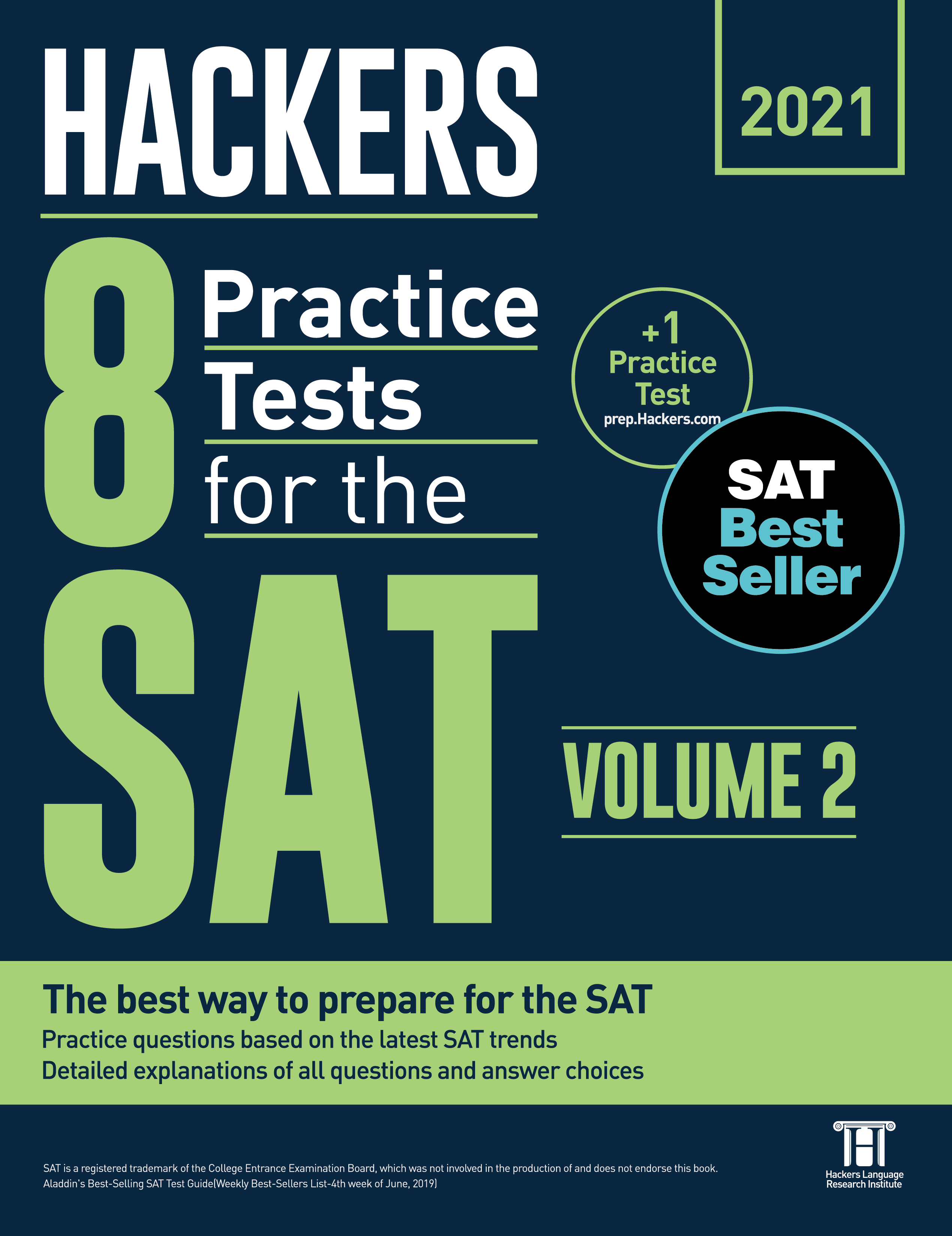 Hackers 8 Practice Tests for the SAT Volume 2